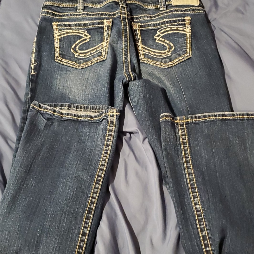 Silver jeans